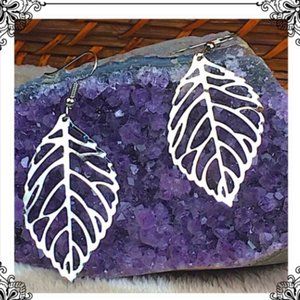 Silver Leaf Earrings